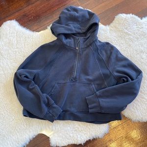 Lululemon half-zip hooded scuba sweatshirt
